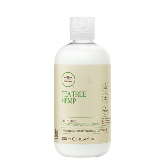 Tea Tree Hemp Restoring Conditioner & Body Lotion 300 ml.
